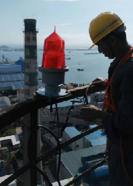 湘潭烟囱安装航空障碍灯施工方案及要求