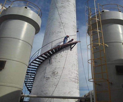 肥城烟囱安装旋转梯质量确保办法