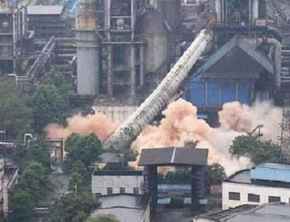 九江烟囱定向拆除爆破技术方案