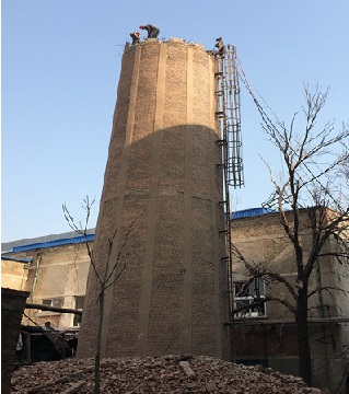 台州砖烟囱拆除工艺