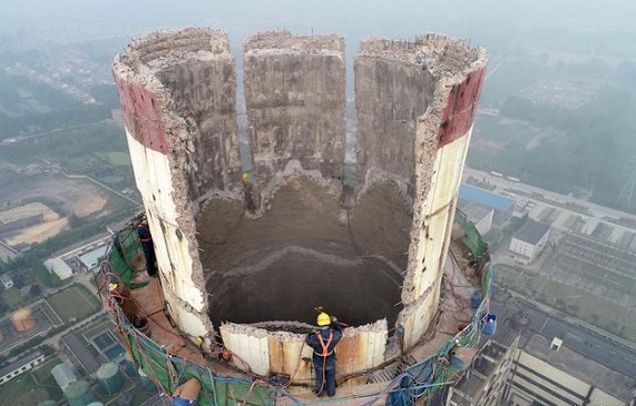 大庆砼烟囱拆除施工布置及工程内容