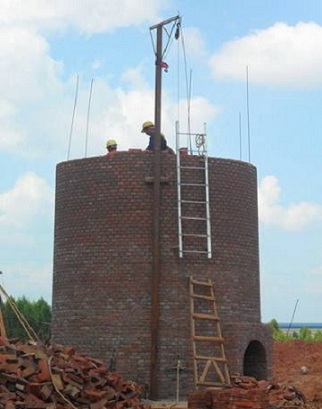 佳木斯砖烟囱新建施工方案组织设计: