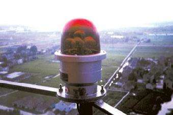 烟囱航空障碍灯安装技术措施及要求：
