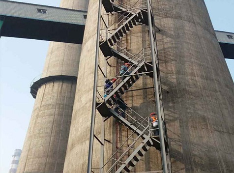 烟囱安装钢楼梯施工方案及技术要求
