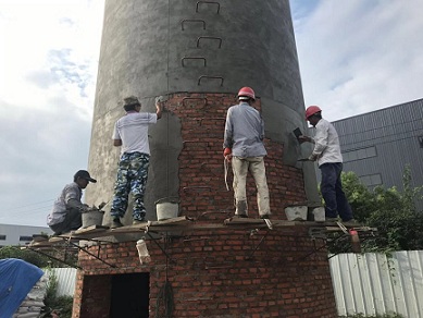 蓉城烟囱外壁粉刷施工技术要求