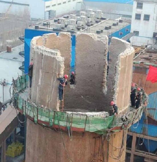 扬州混凝土烟囱拆除-技术超高