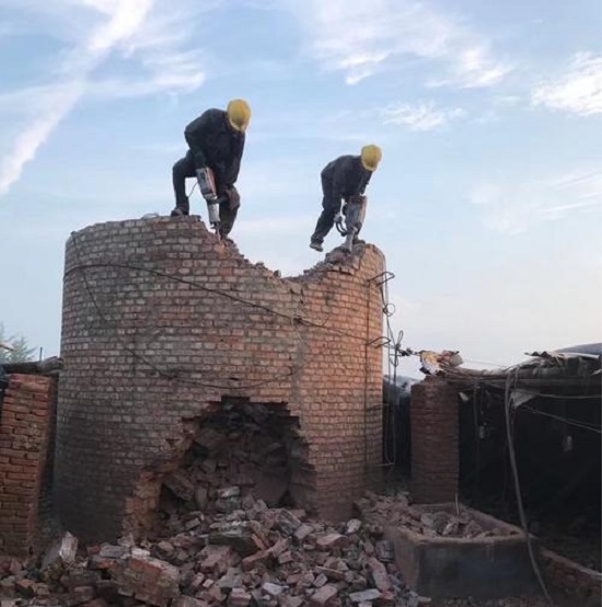 天津郑州烟囱拆除公司施工技术方案